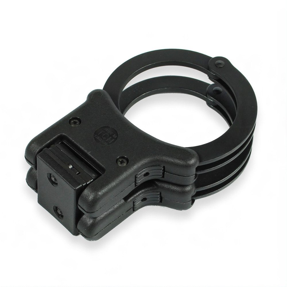 TCH850 Black Anodised Rigid Folding Handcuffs - Police Supplies