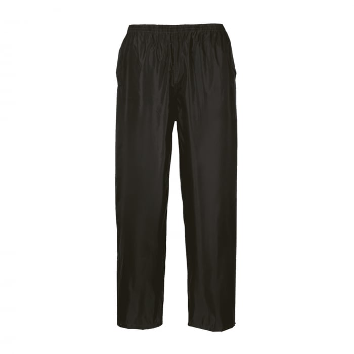 Portwest Black Waterproof Classic Rain Trousers