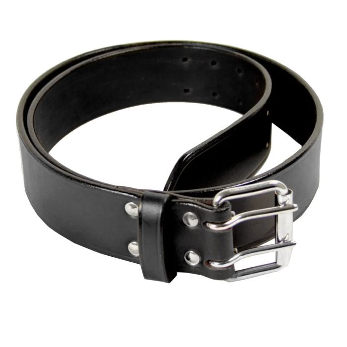 Eclipse Twin Roller Buckle 50mm Leather Belt - Police Supplies