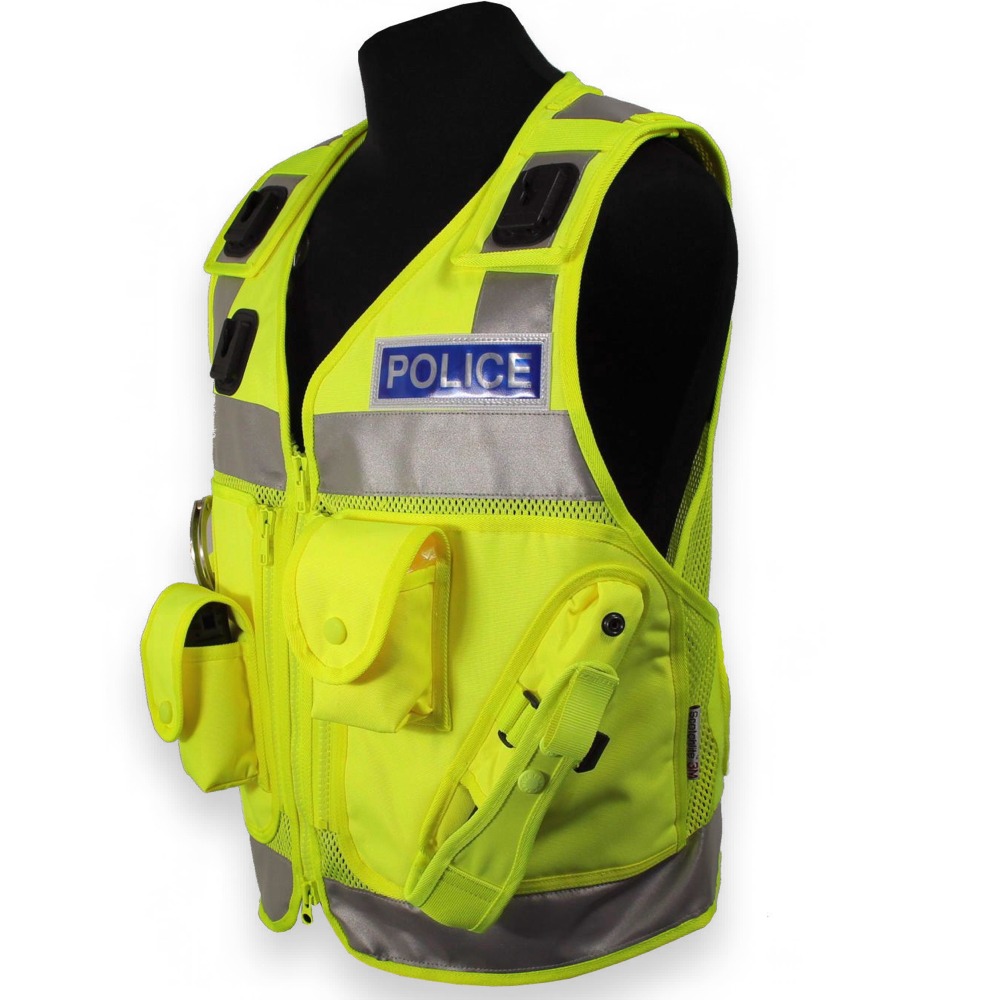 Hi-Vis Duty Vest with Klick Fast Docks - Police Supplies